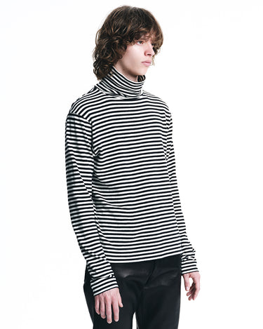 L.G.Border Turtle Neck L/S Pullover