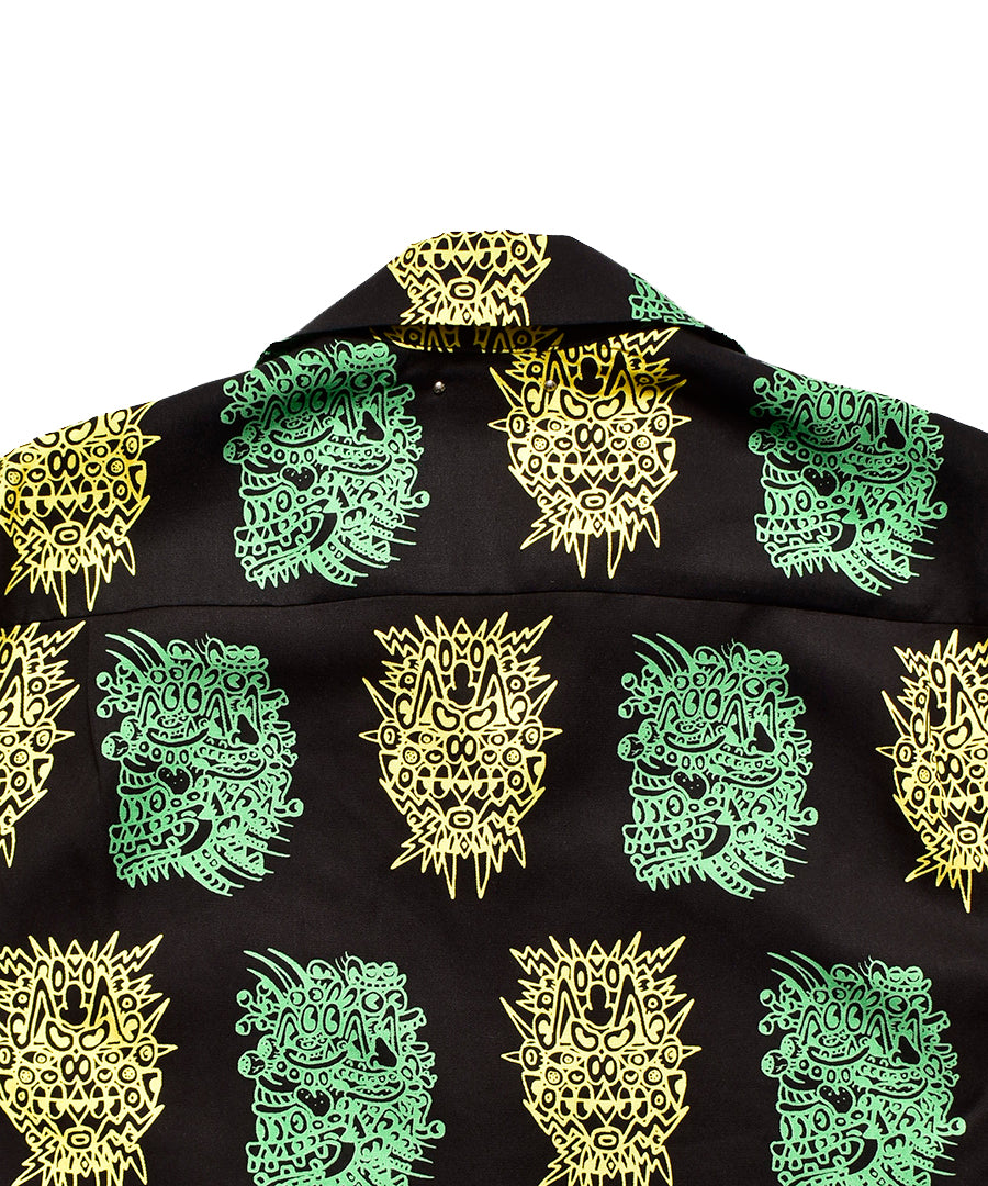 NOAH LYON×MINEDENIM S/S Open Collar SH