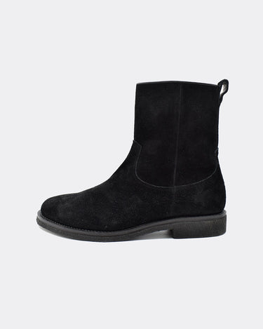 Suede Leather Sidezip Boots