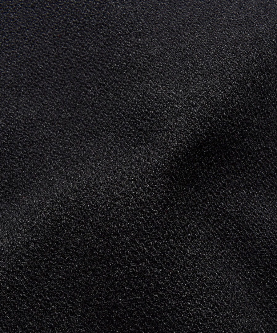 Wool Melton & Leather Studium Jamper