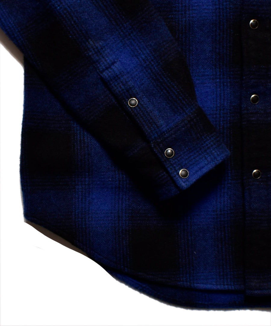 Ombre Check Flannel RF Western SH