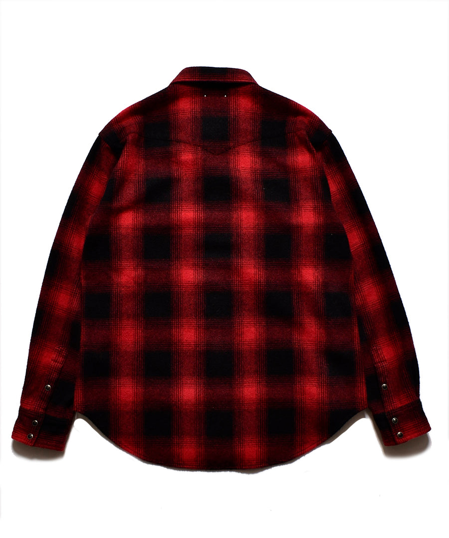 Ombre Check Flannel RF Western SH