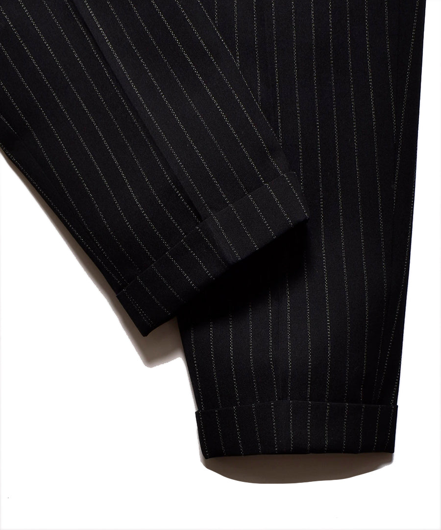 Wool Serge Stripe Tapered TRS