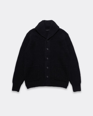 Baby Alpaca Wool Shawl Collar Knit Cardigan