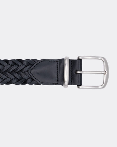 Leather Semi Wide Mesh Belt