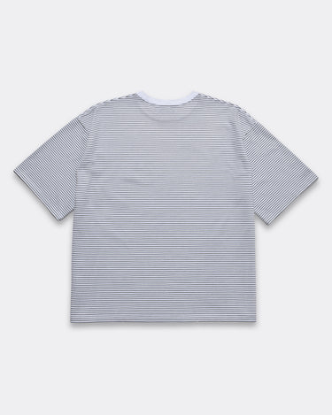 Micro Border Loose Crewneck T-SH