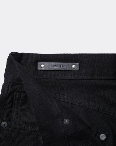 Black Denim Slim Straight Jeans OWS