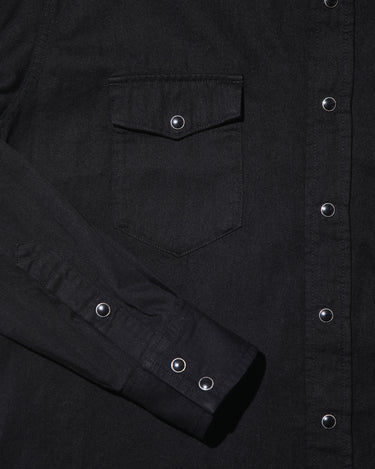 LO.Black Denim Western Shirt