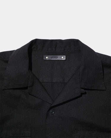 LO.Black Denim Open Collar Shirt