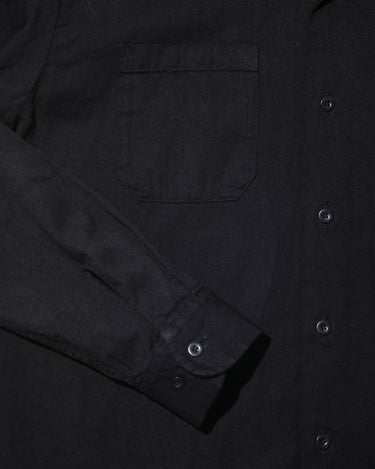 LO.Black Denim Open Collar Shirt