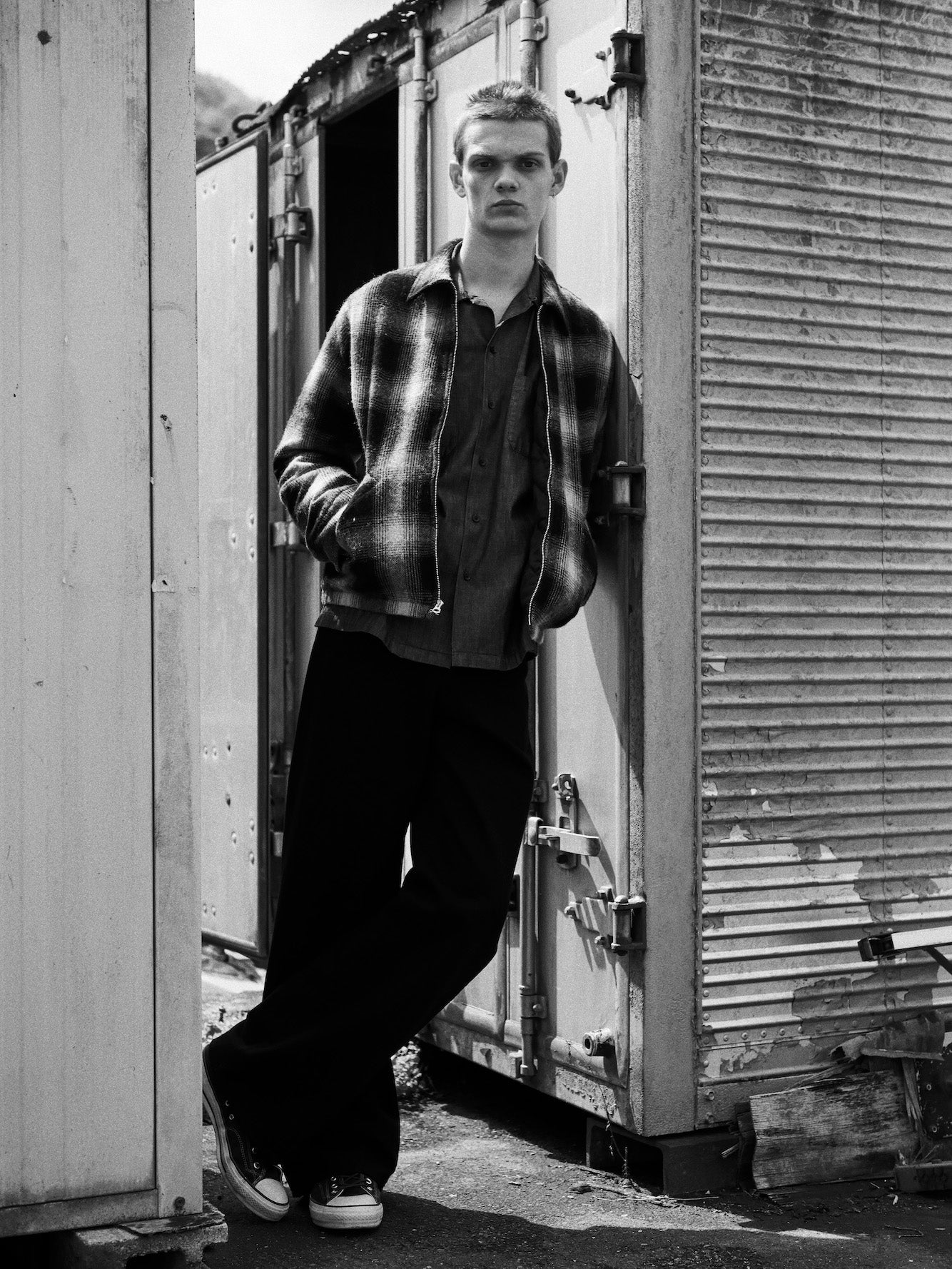 Ombre Check Flannel Quiltliner Sports JKT