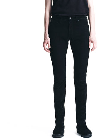 Goat Suede Bonding Slim 5pocket Pants