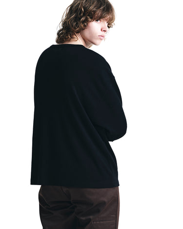 EF.Wool Interlock Crewneck L/S Pullover