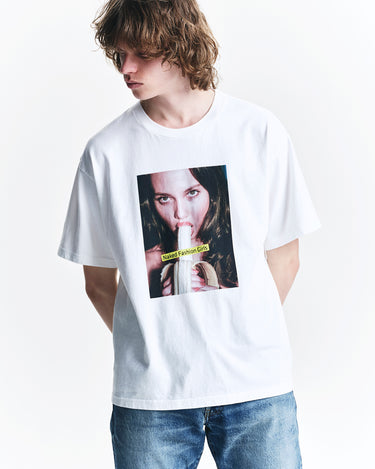 Mike Dowson Holding a Banana Girl Photo Tee by STIE-lo
