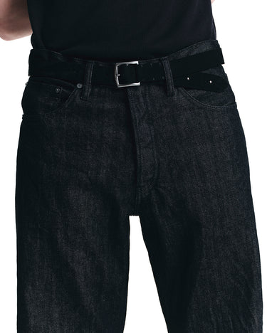 Thick Velour Blade-tip Studs Belt