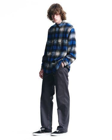 Heavy Cotton Flannel Ombre Work Shirt