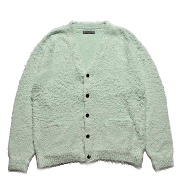 Shaggy Cotton Knit Cardigan