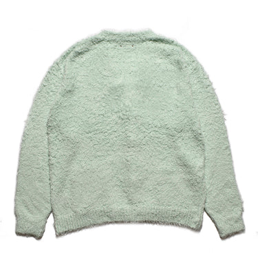 Shaggy Cotton Knit Cardigan