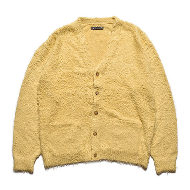 Shaggy Cotton Knit Cardigan