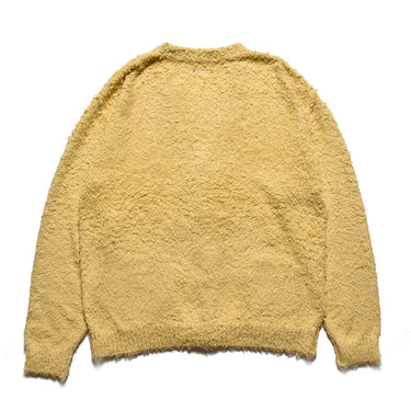 Shaggy Cotton Knit Cardigan