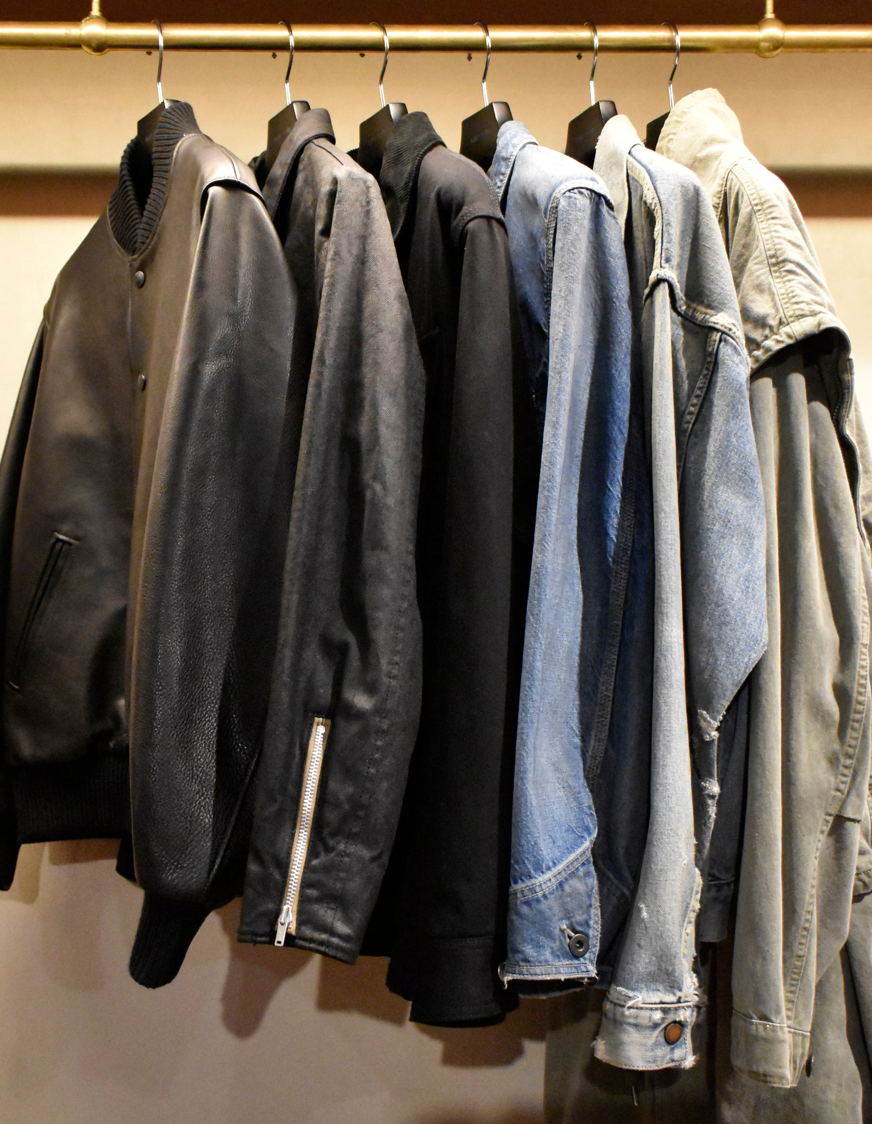 マインデニム 23AW ウールメルトンレザースタジャン マインデニム 23AW