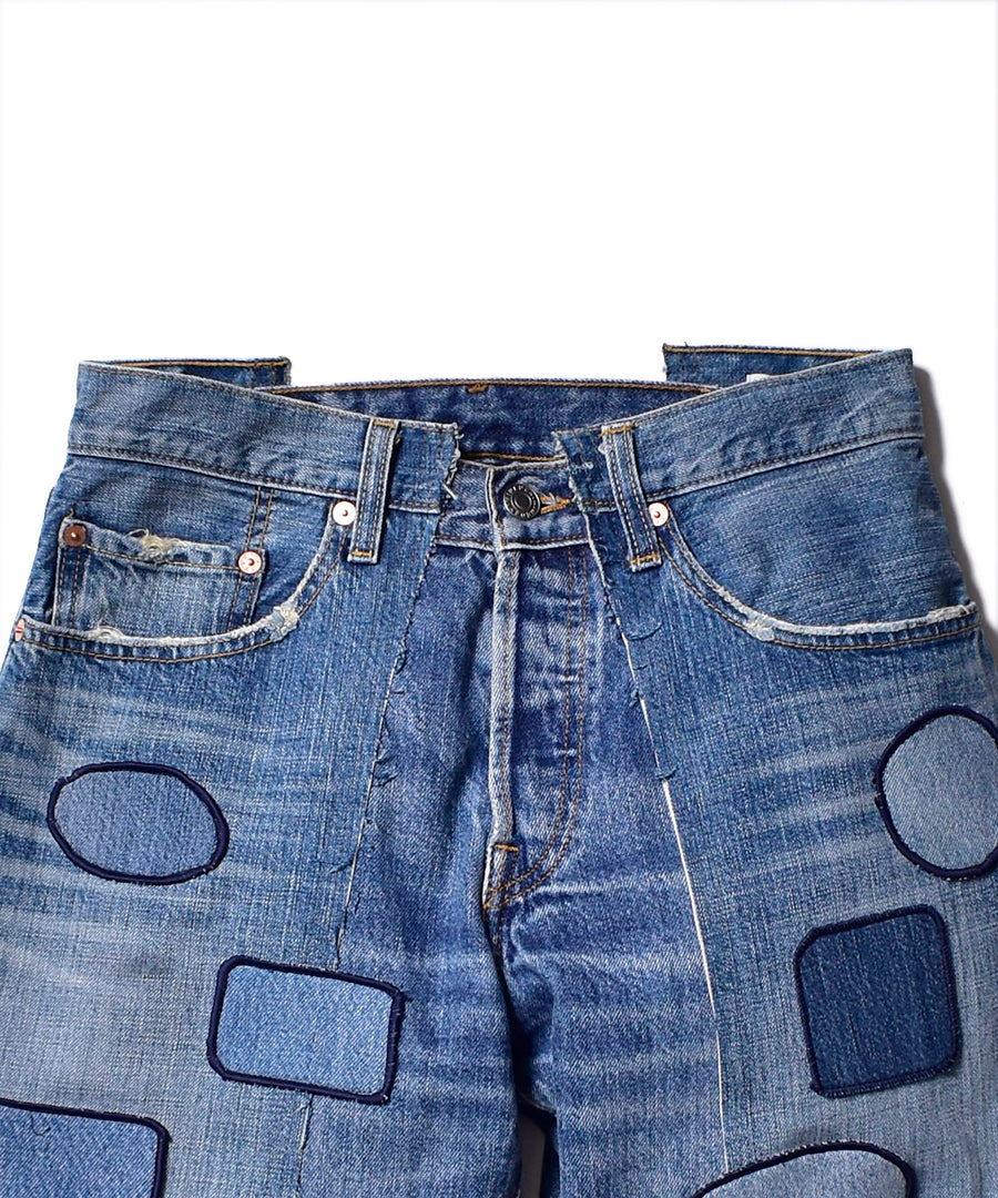 OLDPARK×MINEDENIM Rebuild Buggy Denim Crest Jeans