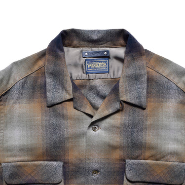 PENDLETON W.Check Double Pocket Open Collar SH