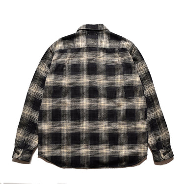 Distortion Ombre Check Flannel Over SH