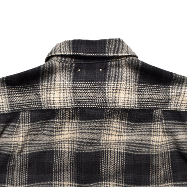 Distortion Ombre Check Flannel Over SH