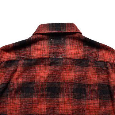 Distortion Ombre Check Flannel Over SH