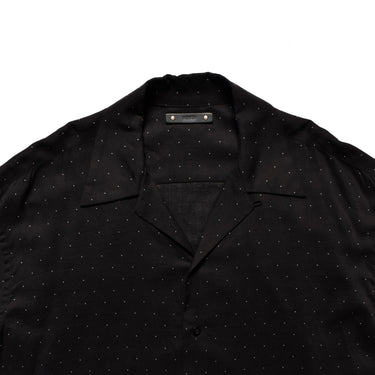 C.R.Silk Dots Open Collar SH
