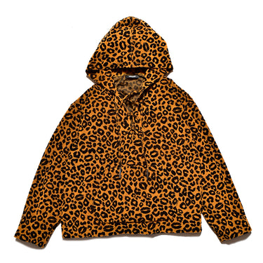Lips Leopard Pile Pullover Hoodie