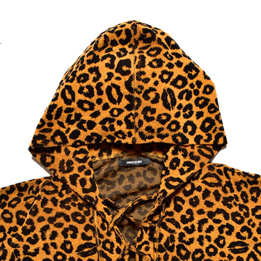 Lips Leopard Pile Pullover Hoodie