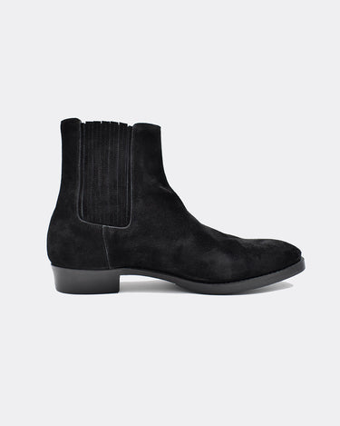 Suede Leather Western Side Gore Boots