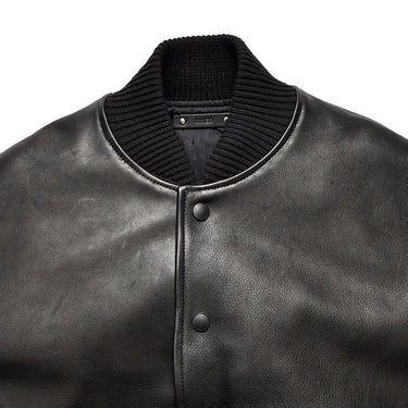 Rusty Calf Leather Varsity Jacket