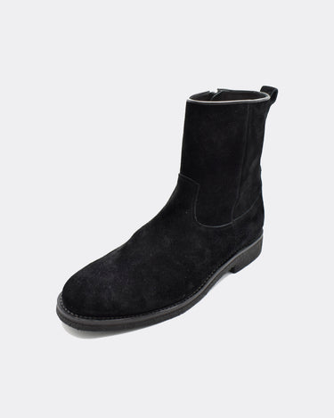 Suede Leather Sidezip Boots