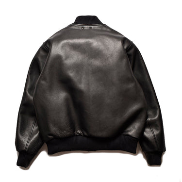 Rusty Calf Leather Varsity Jacket