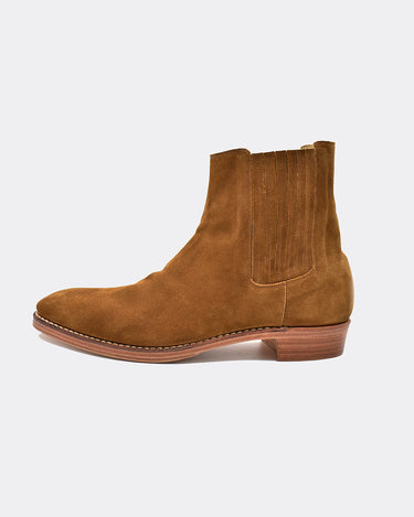 Suede Leather Western Side Gore Boots