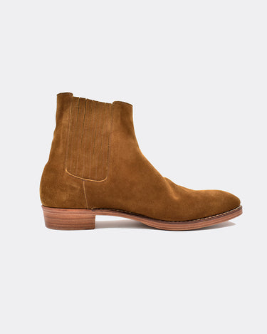 Suede Leather Western Side Gore Boots
