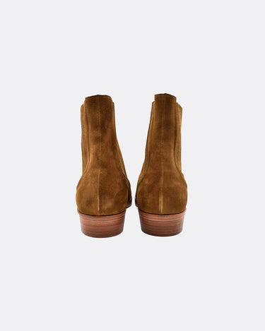 Suede Leather Western Side Gore Boots