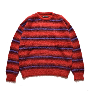 Blurry Border Mohair Knit Pullover