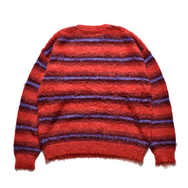 Blurry Border Mohair Knit Pullover