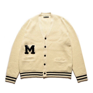 Raccoon Knit Letterd Wappen Cardigan – MINEDENIM
