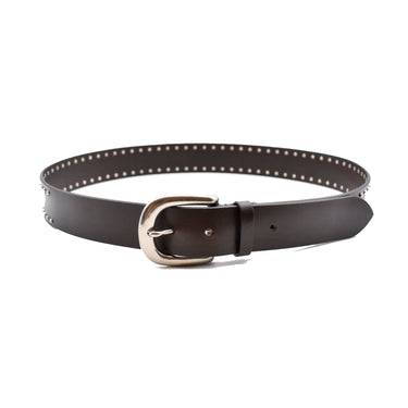 Double Studs Leather Belt