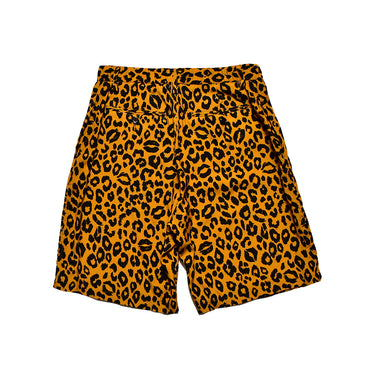 Lips Leopard Print Easy Shorts