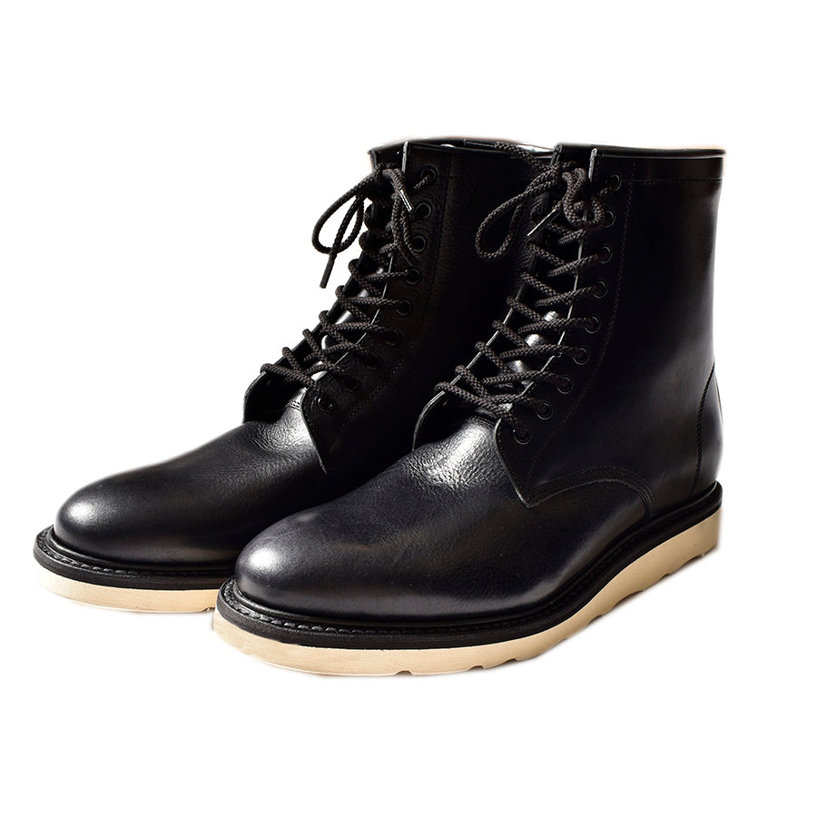 Leather Zipper Unit Military Boots