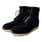 Suede Leather Zipper Unit Military Boots