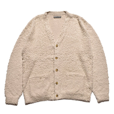 Shaggy Cotton Knit Cardigan