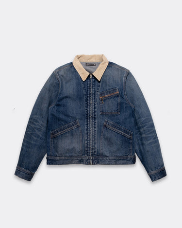 Denim Zipup Trucker Jacket USD