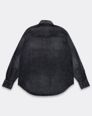Black Denim Western Shirt BKU